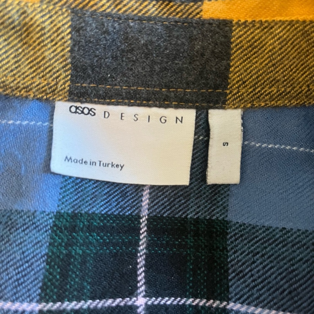 ASOS Color Block Plaid Shirt - Picture 4 of 5